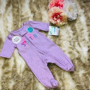 Premie Footsie purple design Little sister NEW